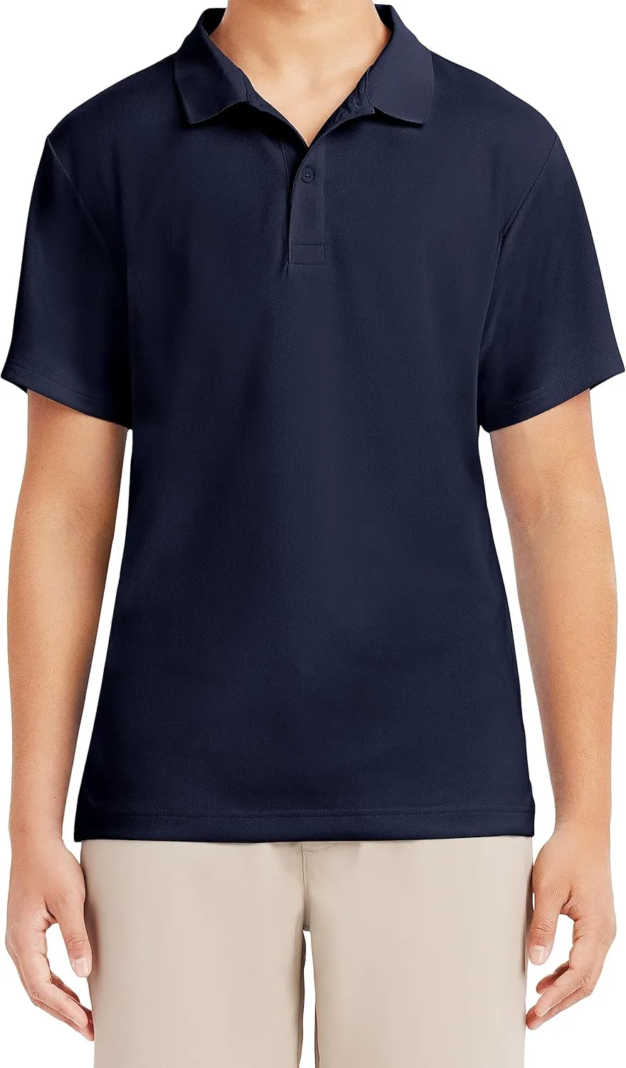 Nautica Young Men's Uniform Short Sleeve Performance Polo