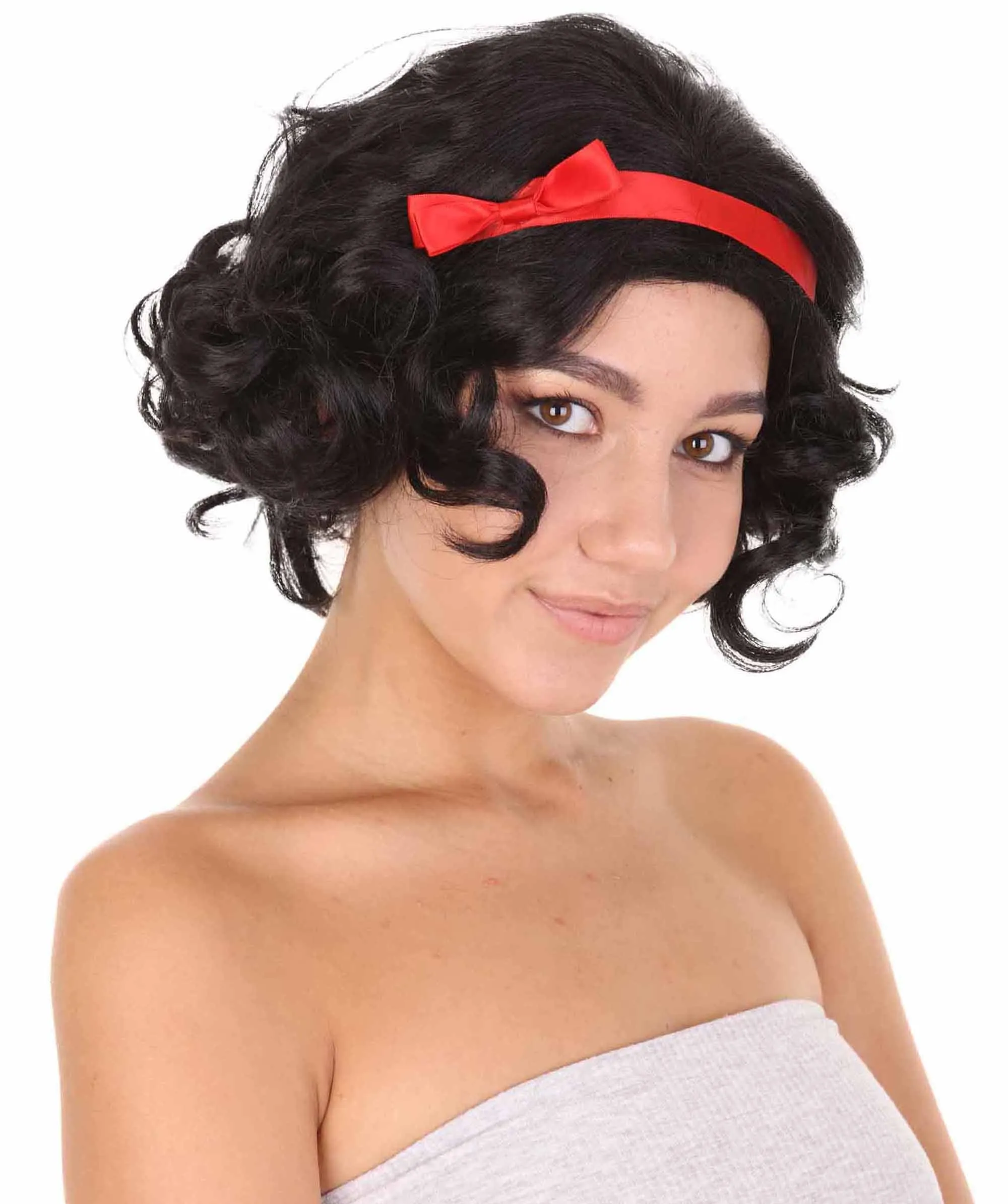 Princess Womens Wig | Black Short Queen Wig | Premium Breathable Capless Cap