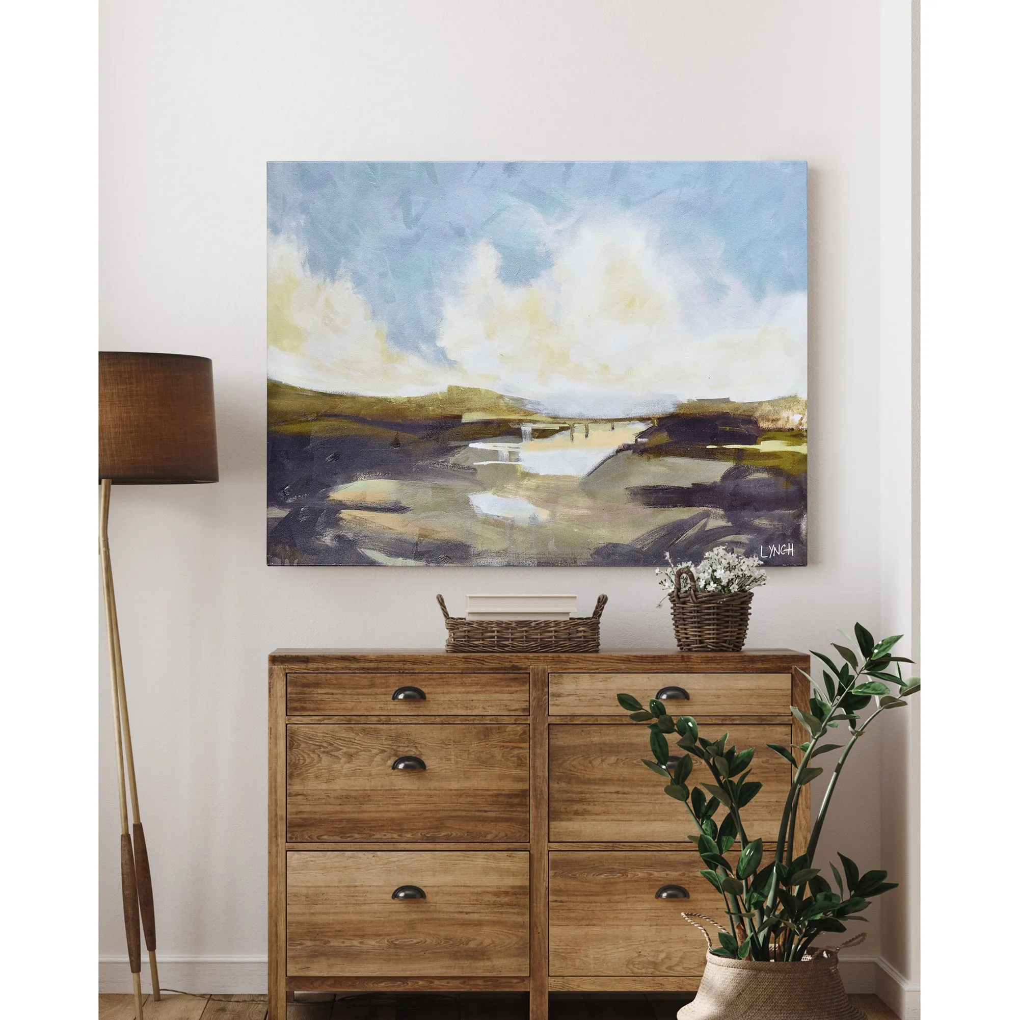 "Argyle II" Canvas by Charlene Lynch