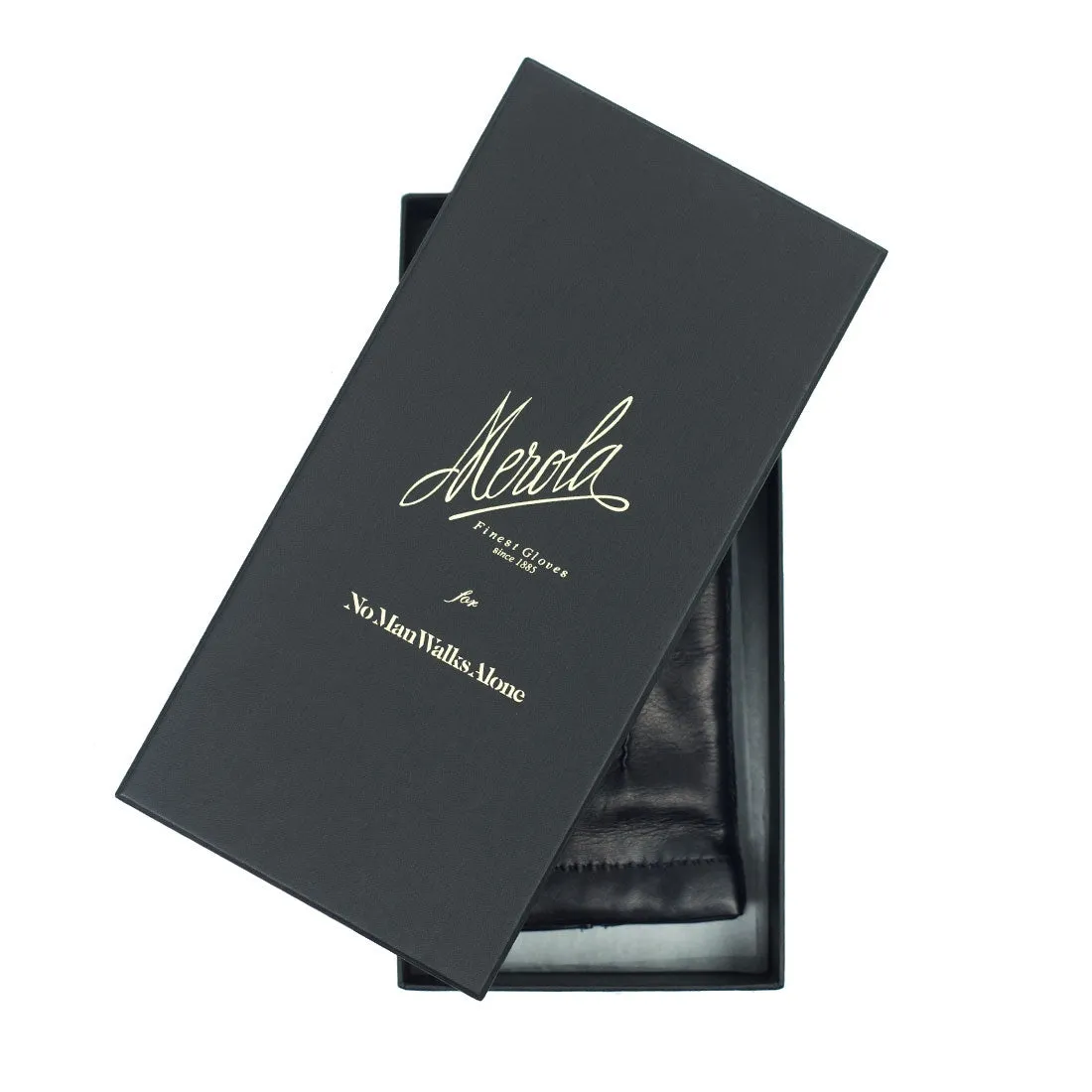 Racing green lambskin gloves, cashmere lining