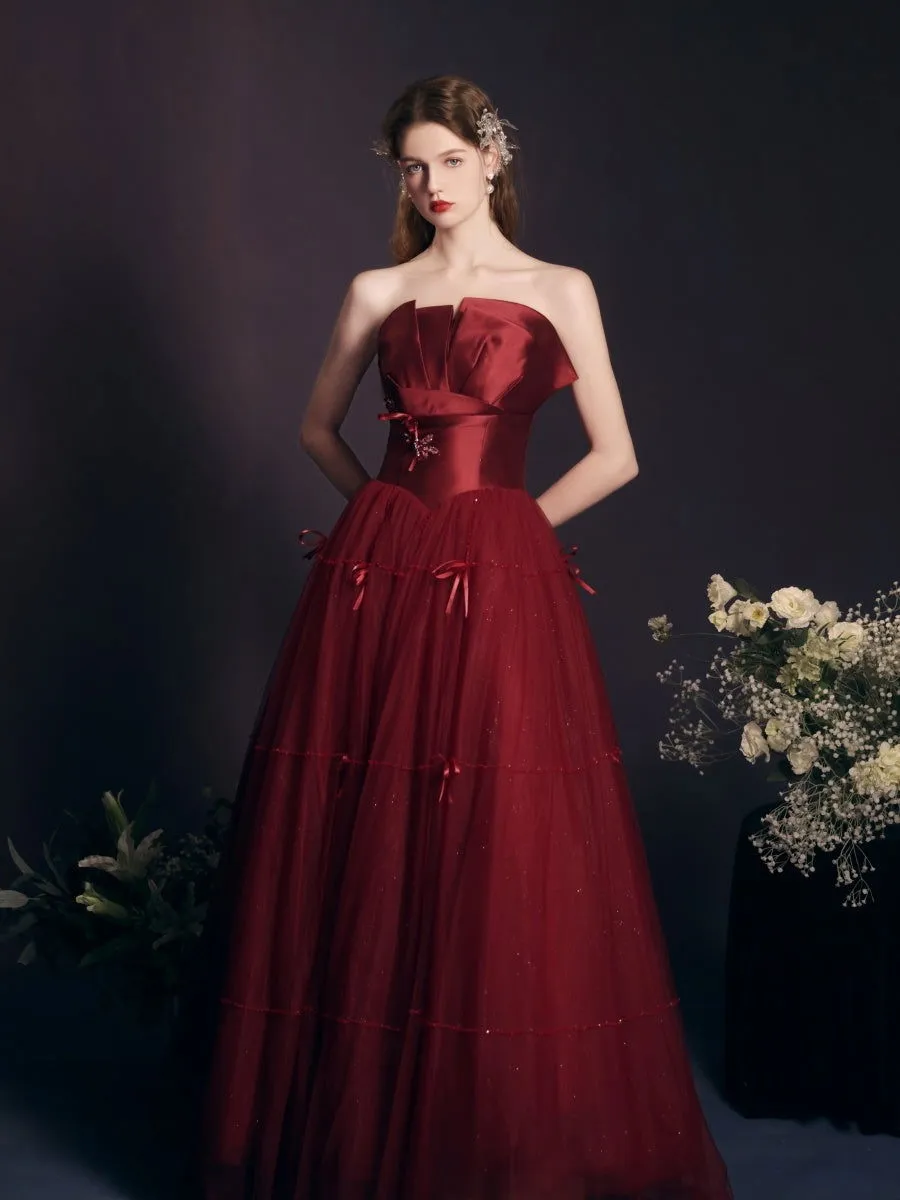 Red Tube Top Long Dress