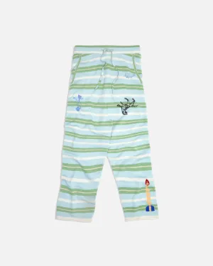 Sage Coin Striped Trackies