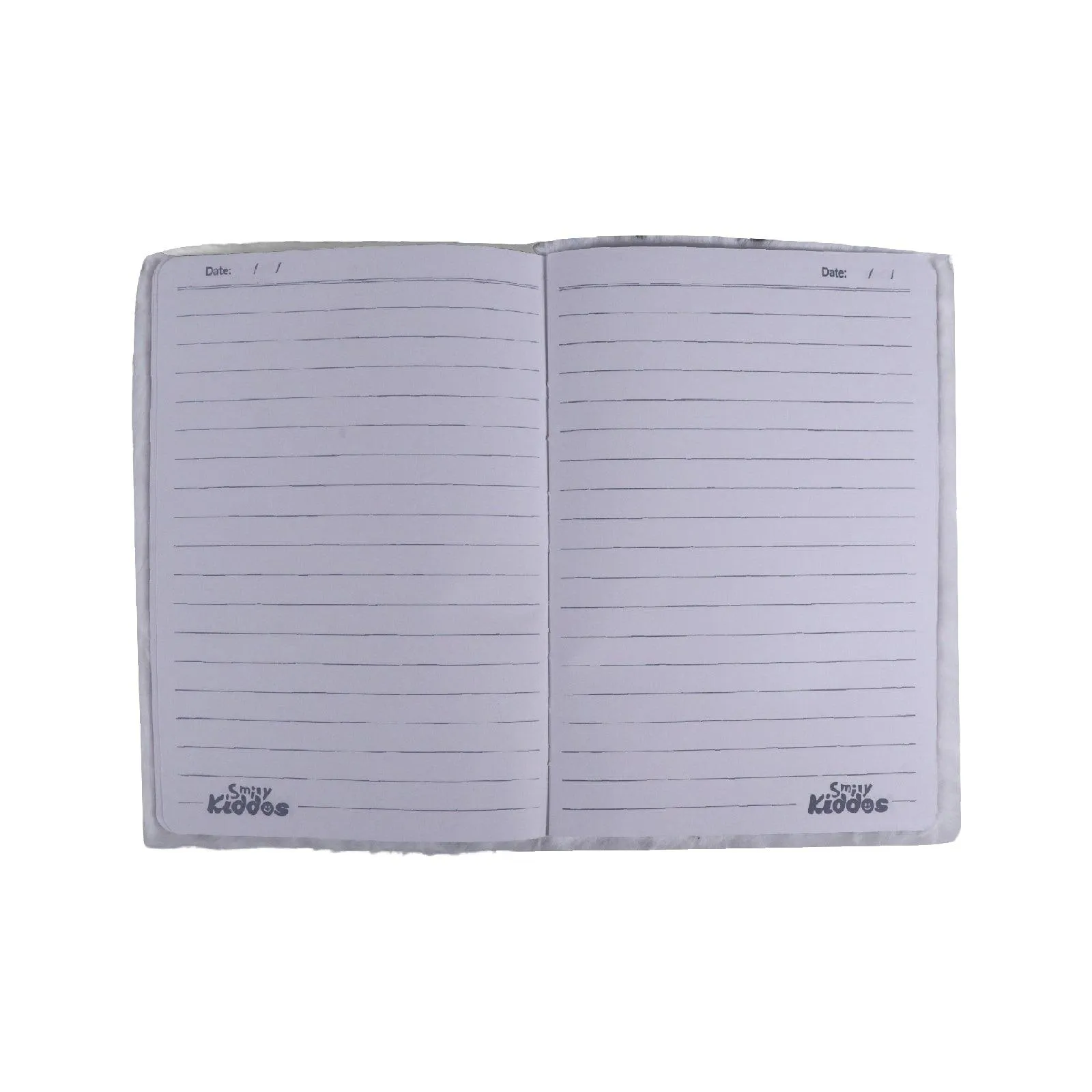 Smily Kiddos Panda Theme Fluffy Notebook Black and White
