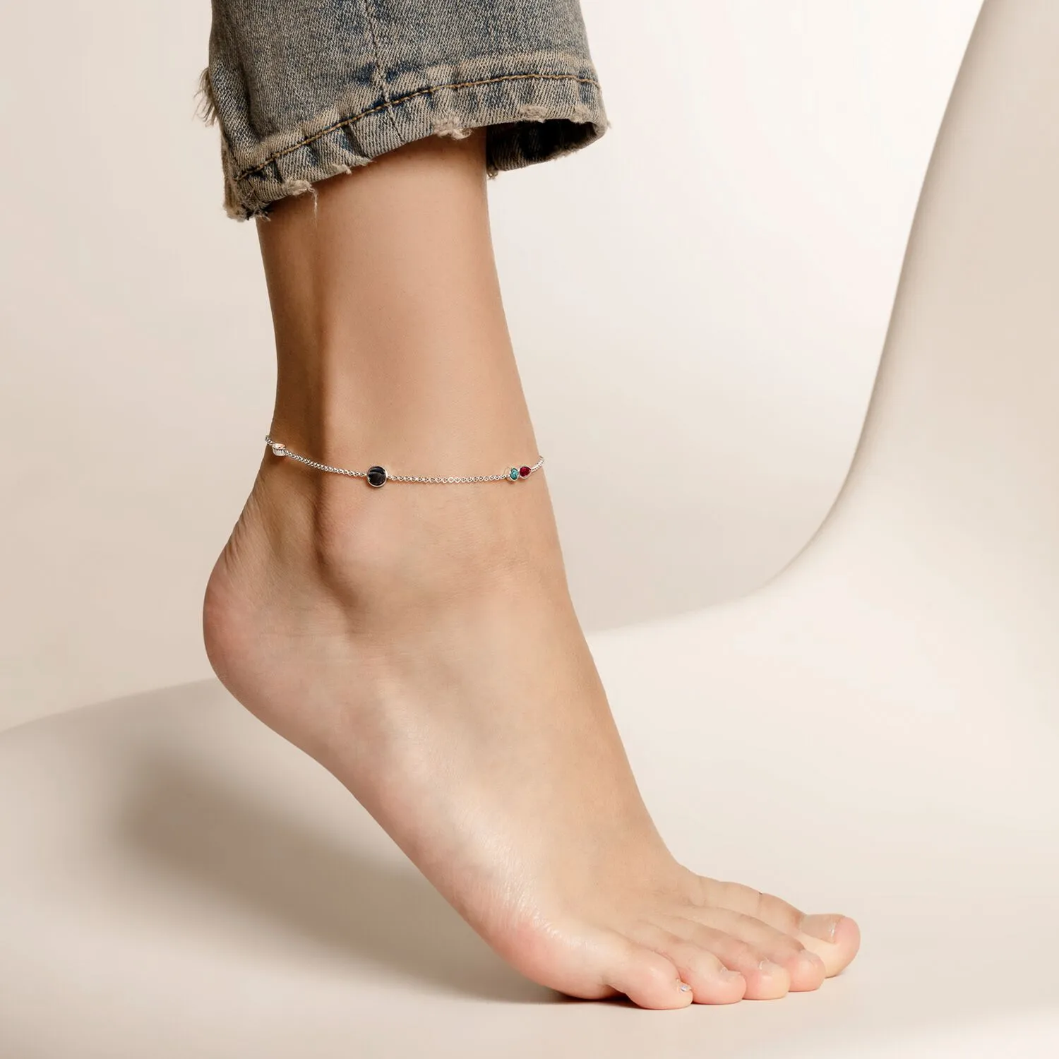 Thomas Sabo Anklet "Colourful Stones"