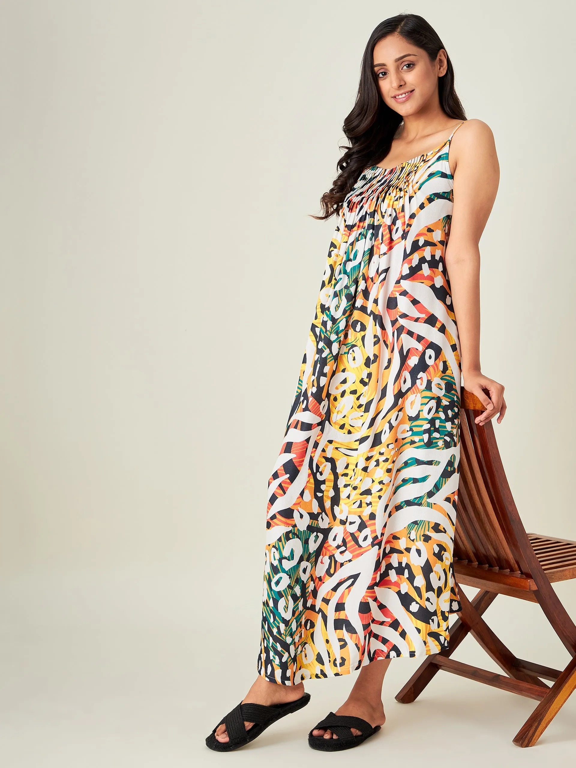 Tiger Tropica Negligee (Final Sale)