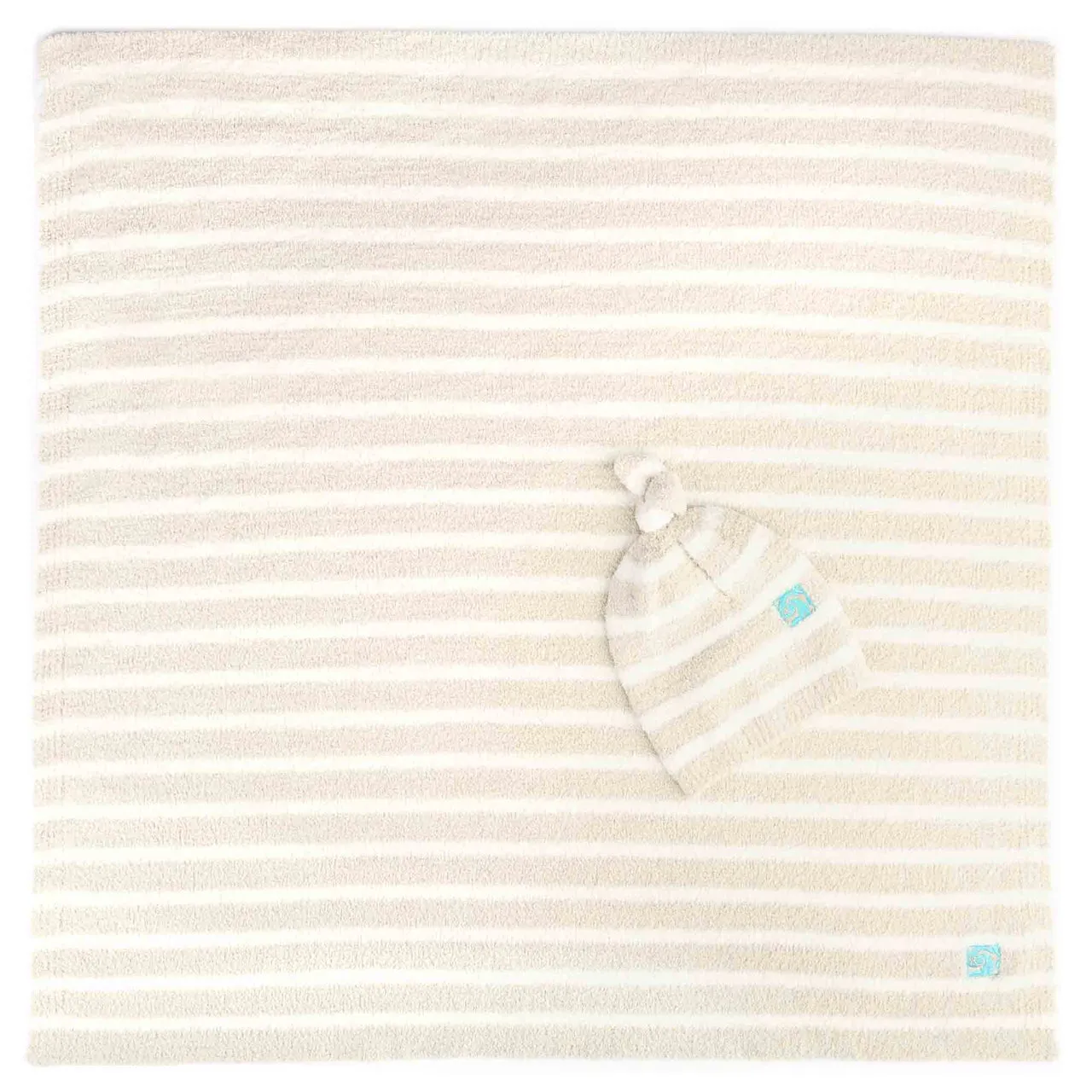 Ultra Soft Baby Blanket Mini Stripe with Cap