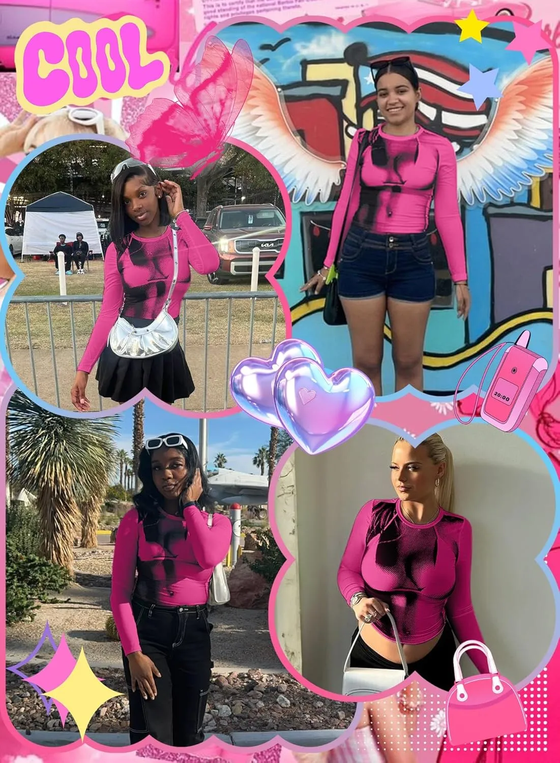 Women's 3D Body Print Crop Tops - Y2k Bikini Boob Graphic Tee Shirt Aesthetic Heat Map Sexy Festival Concert Outfit