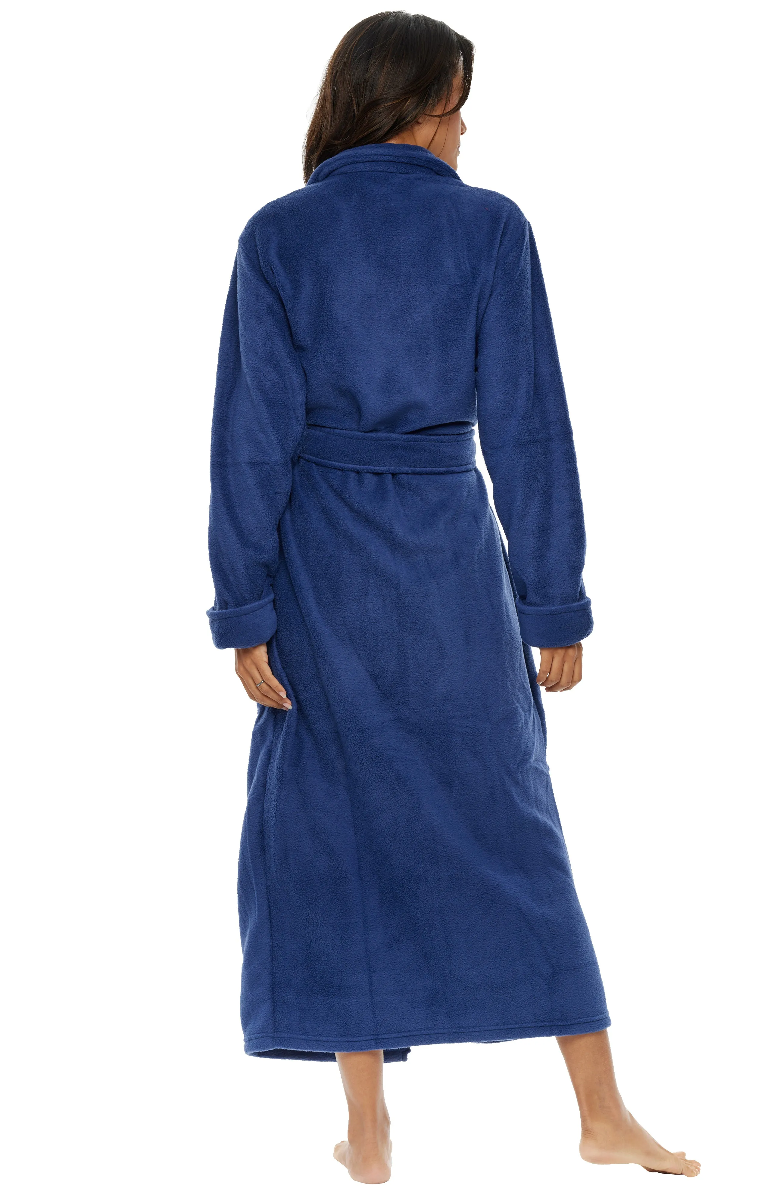 Women's Classic Country Robe, No Pill Fleece Full Length Long Bathrobe