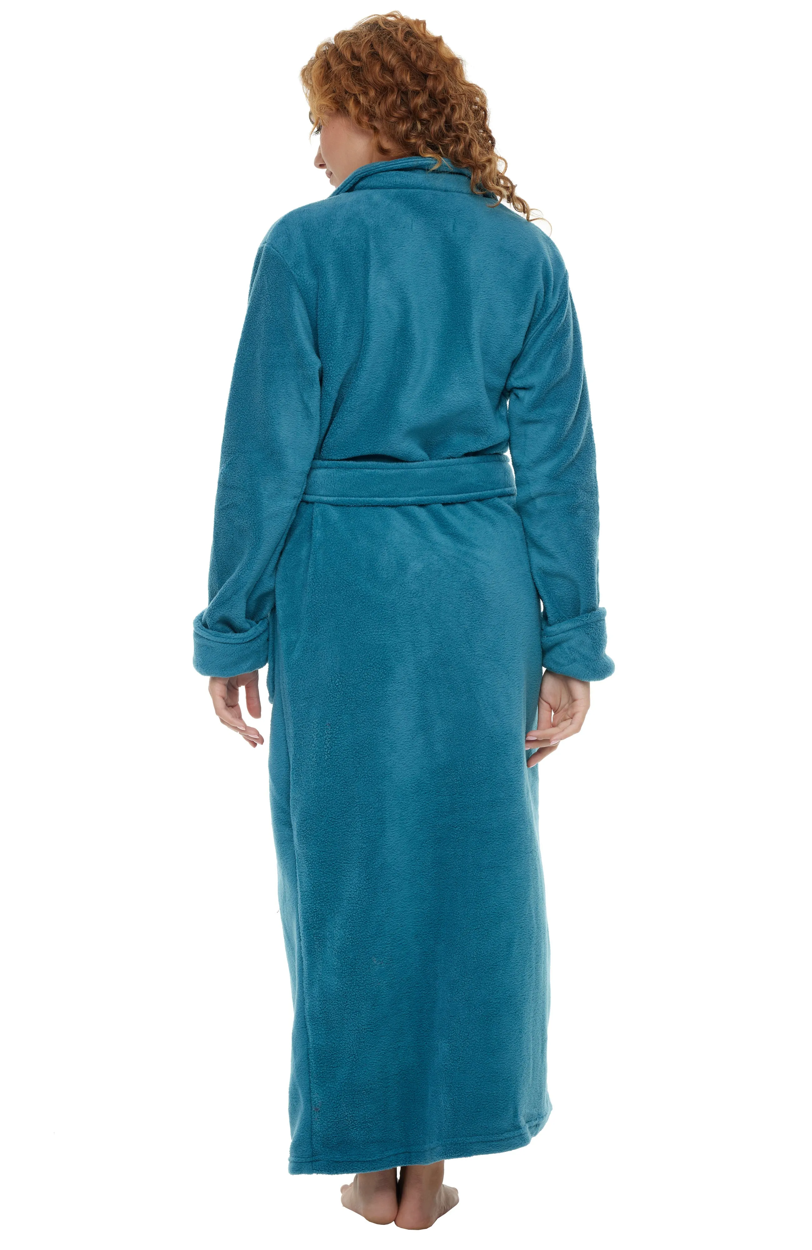 Women's Classic Country Robe, No Pill Fleece Full Length Long Bathrobe