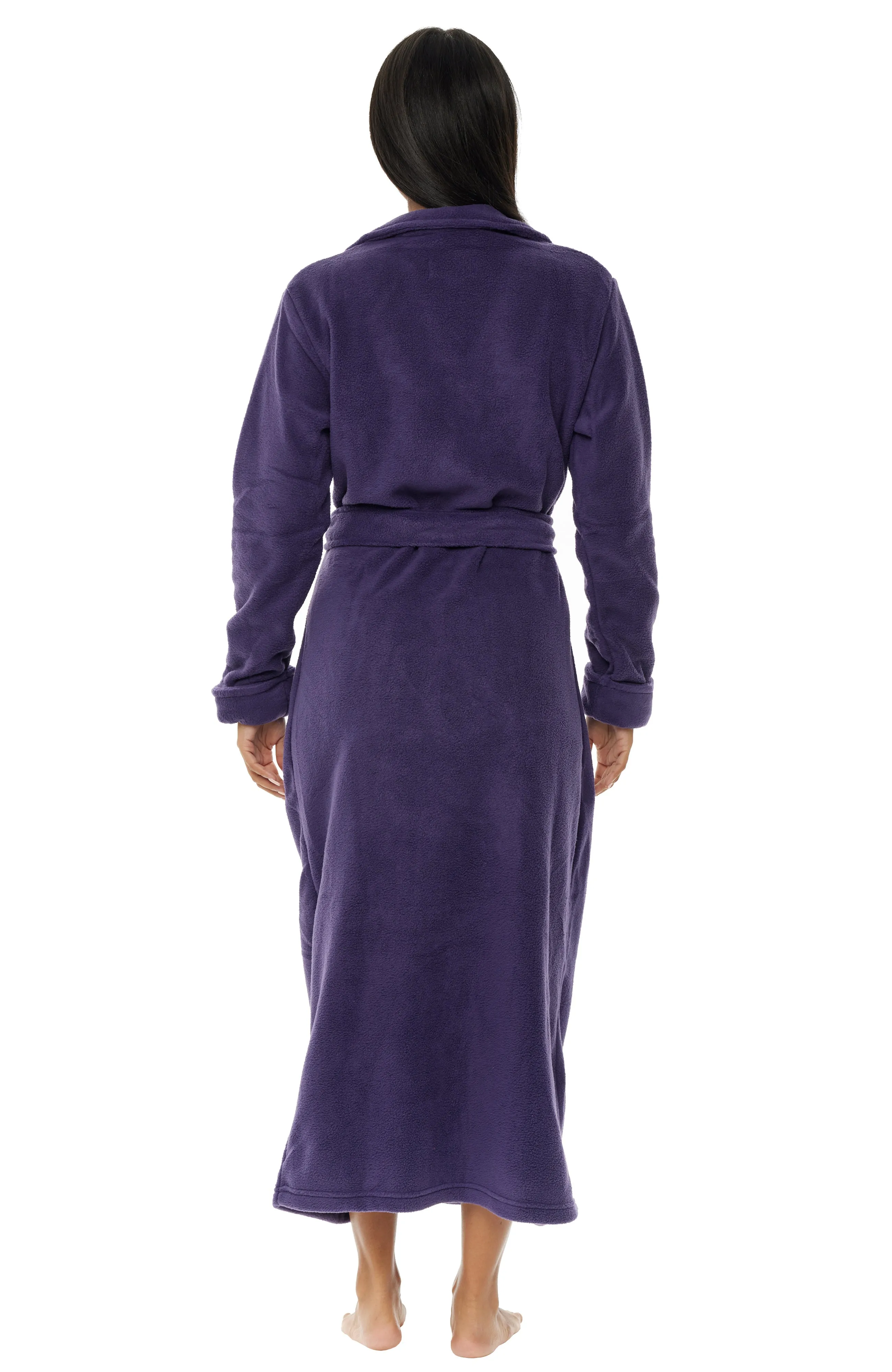 Women's Classic Country Robe, No Pill Fleece Full Length Long Bathrobe