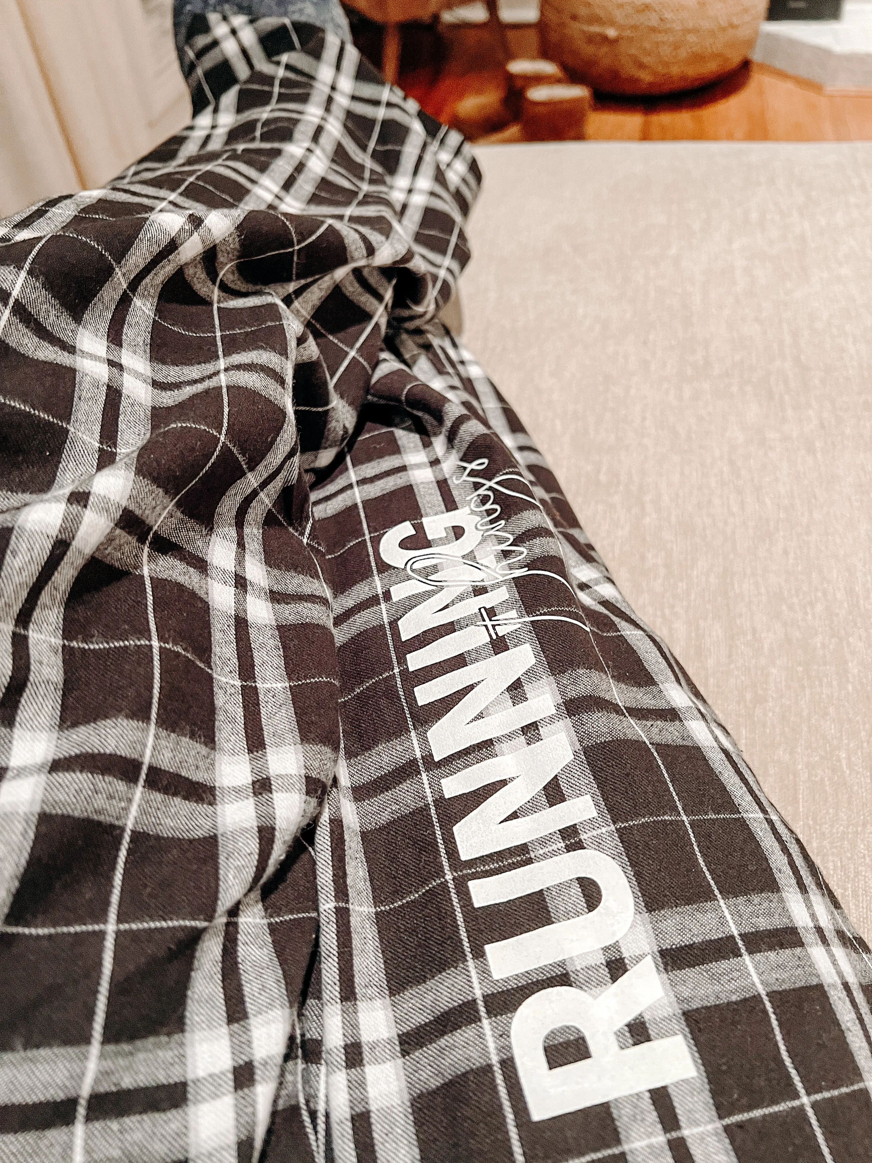 Women's Lounge/ PJ Pant - Red and Black Plaid Options / multiple design options