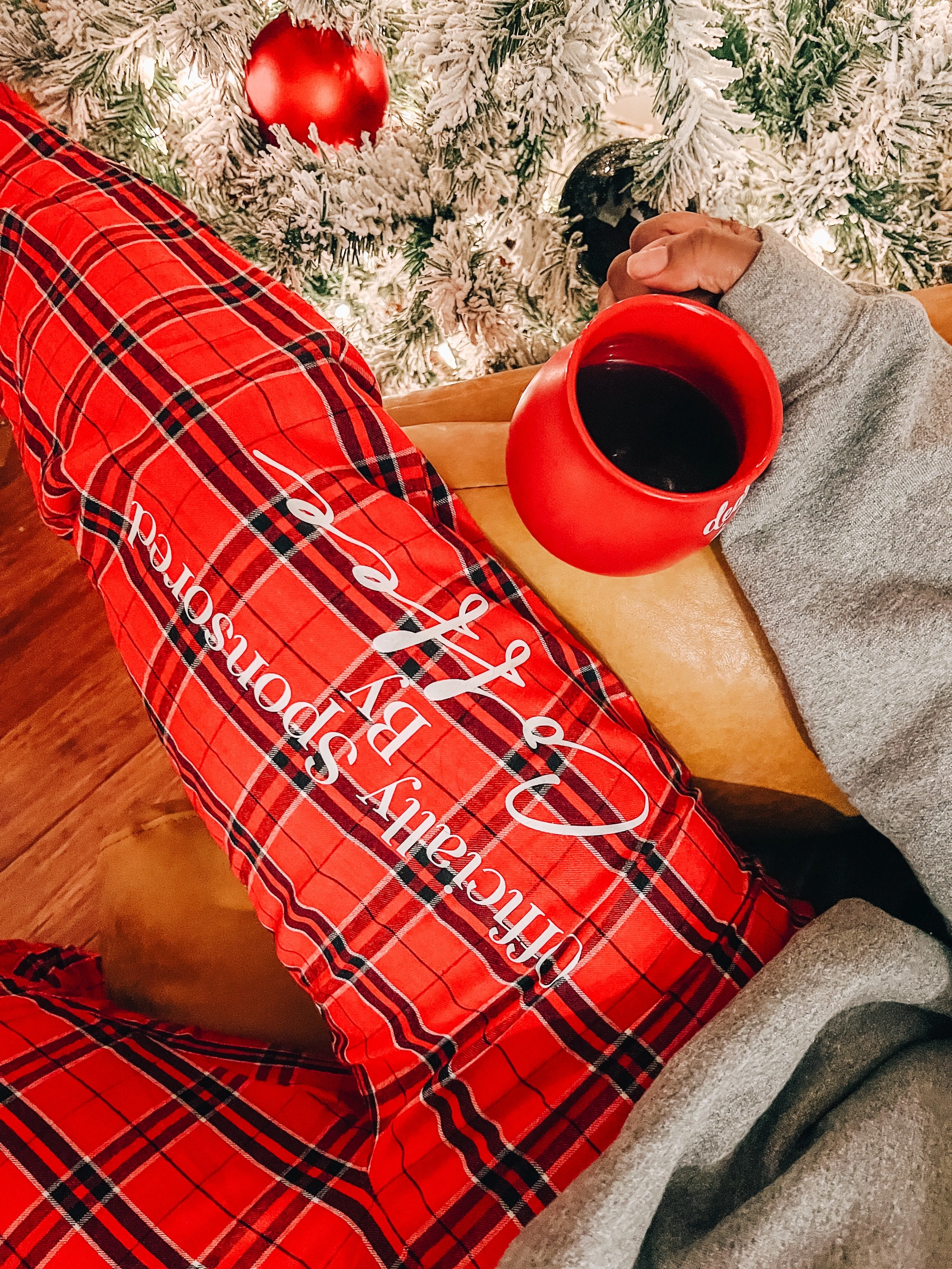 Women's Lounge/ PJ Pant - Red and Black Plaid Options / multiple design options