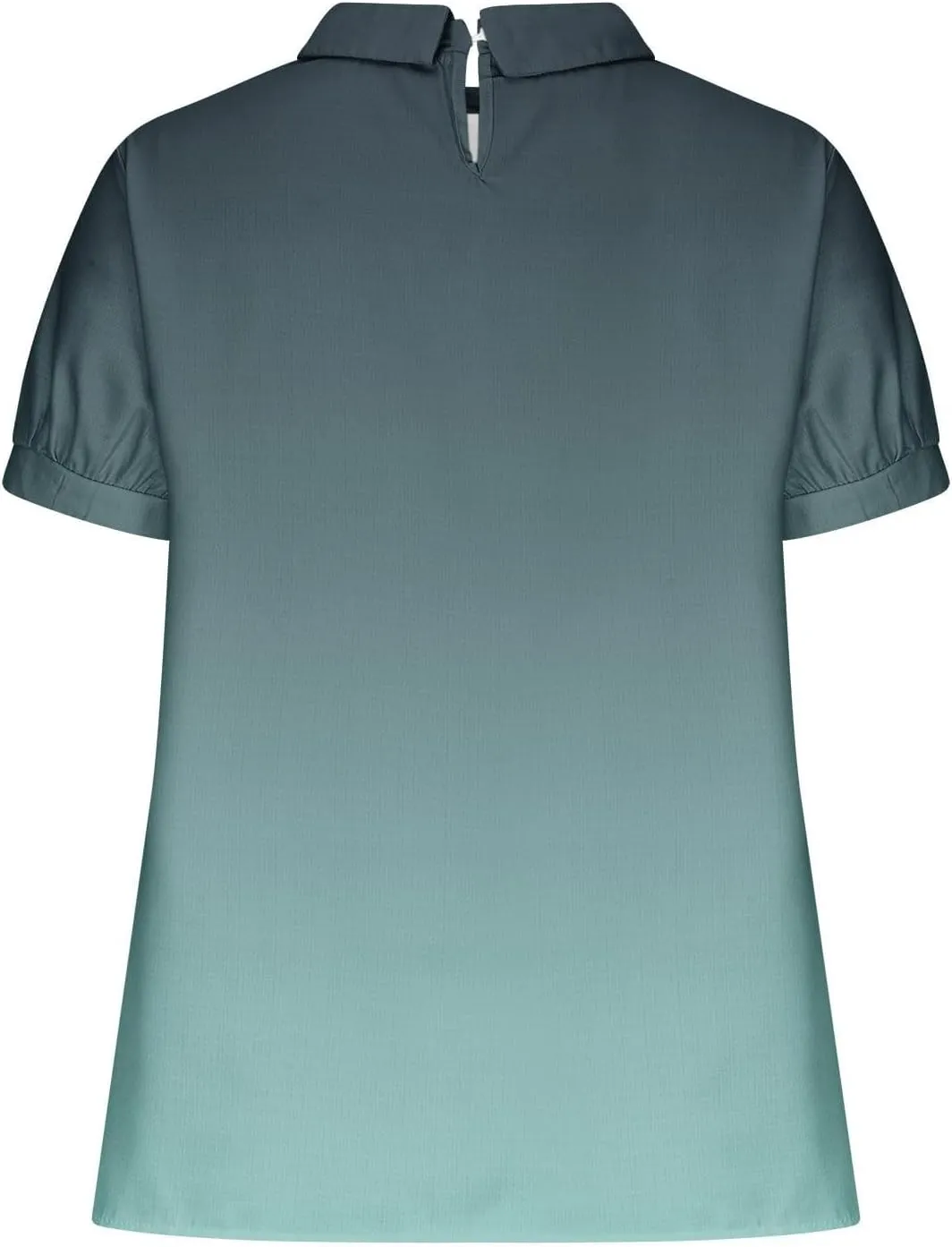 Womens Summer Tops Short Sleeved Creative Gradient Patchwork Color Cute Shirt T Shirt Shirts for Women Linen Blouses