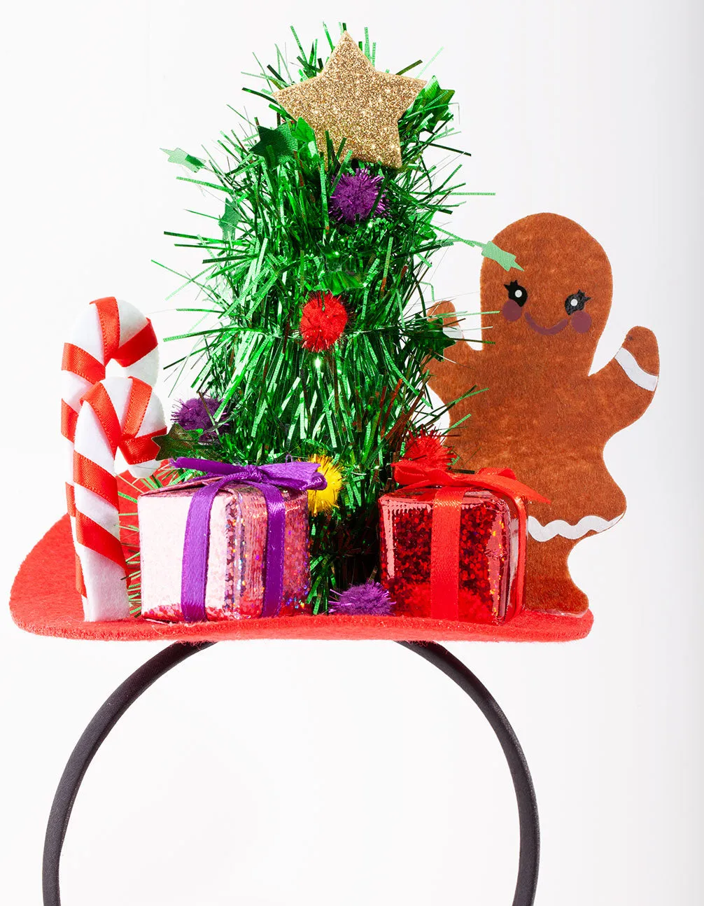 Xmas Fabric Gingerbread Man Party Headband
