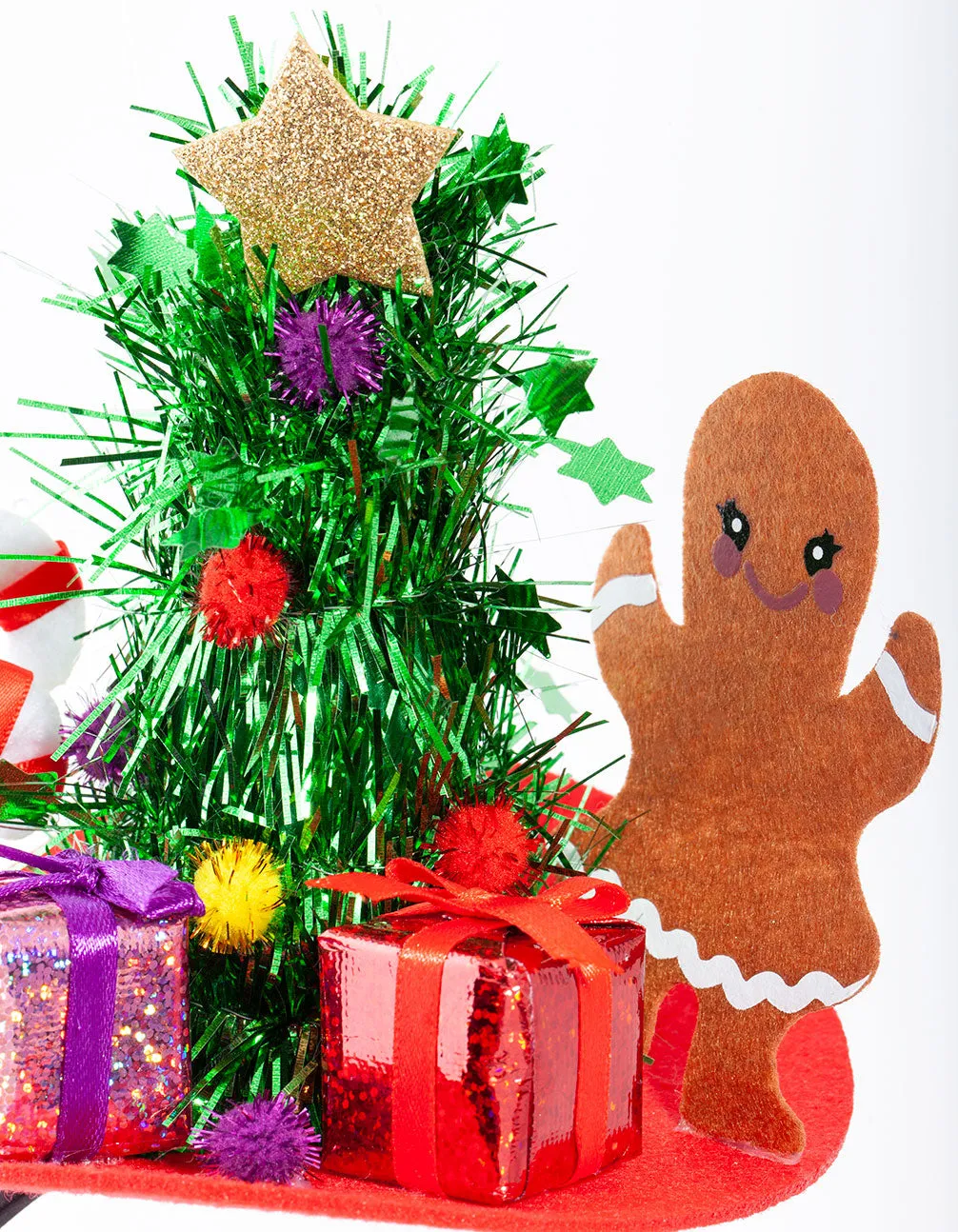 Xmas Fabric Gingerbread Man Party Headband